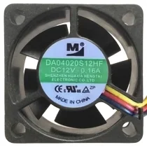 YM DA04020S12HF DC 12V 0.16A 3 Wires Cooling Fan