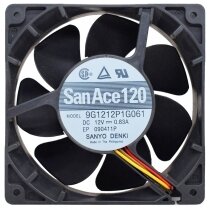 Sanyo Denki 9G1212P1G061 DC 12V 0.83A 4 Wires 12038 Axial Cooling Fan