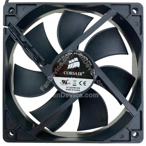 CORSAIR A1225M12S 12V 0.38A 3 Wires 12025 DC Brushless Axial Fan