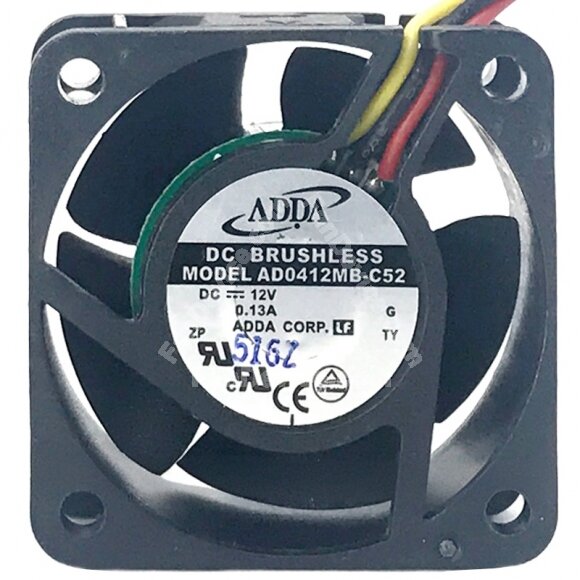 ADDA AD0412MB-C52 12V 0.13A DC Brushless Axial Fan