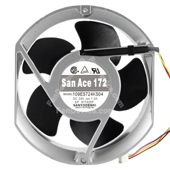 Sanyo 109E5724K504 24V 1.3A 3 Wires Axial Cooling Fan