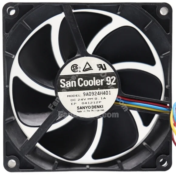 Sanyo 9A0924H401 24V 0.1A 2 / 3 Wires Axial Cooling Fan