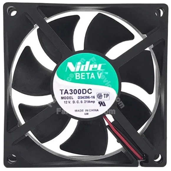 Nidec D34396-16 12V 0.21Amp 2 Wires Axial Cooling Fan