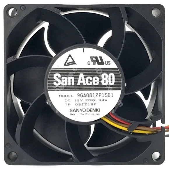 Sanyo 9GA0812P1S61 12V 0.94A 2 / 3 / 4 Wires Cooling Fan