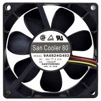 Sanyo 9A0824G402 24V 0.21A 2 / 3 Wires Axial Cooling Fan