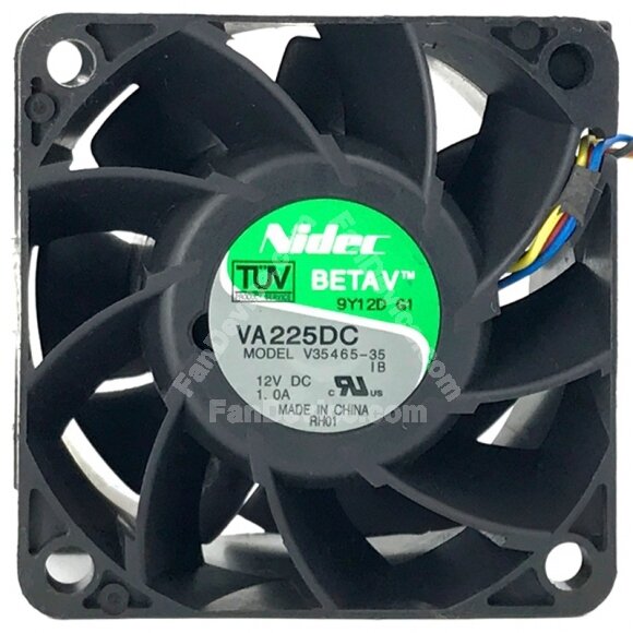 Nidec V35465-35 12V 1.0A 2 / 3 / 4 Wires Axial Fan