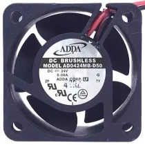 ADDA AD0424MB-D50 24V 0.08A 2 Wires Axial Cooling Fan
