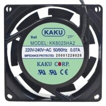 KAKU KK8025HA2 220V-240V 0.07A 2 Wires Cooling Fan