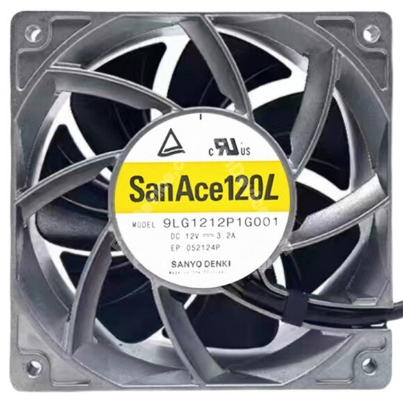 Sanyo 9LG1212P1G001 12V 3.2A 4 Wires Axial Cooling Fan