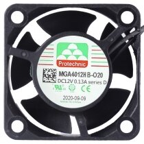 Protechnic MGA4012HB-O20 12V 0.13A 2 Wires Cooling Fan