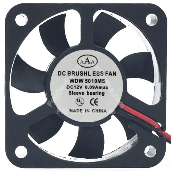 AAA WDW5010MS 12V 0.09A 2 Wires Axial Cooling Fan