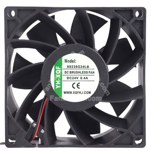 YH-XQF X9238G24LB 24V 0.4A 3 Wires Axial Cooling Fan