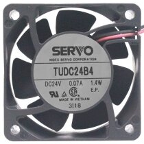 Servo TUDC24B4 24V 0.07A 1.4W 2 Wires Axial Cooling Fan