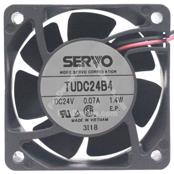 Servo TUDC24B4 24V 0.07A 1.4W 2 Wires Axial Cooling Fan