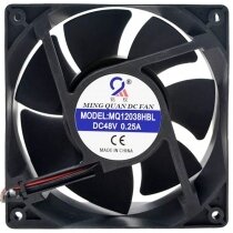 MING QUAN MQ12038HBL 48V 0.25A 2 Wires Axial Cooling Fan