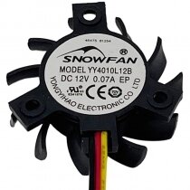 SNOWFAN YY4010L12B 12V 0.07A 3 Wires Axial Cooling Fan