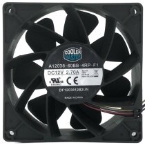 CoolerMaster A12038-60BB-4RP-F1 12V 2.70A 4 Wires Cooling Fan