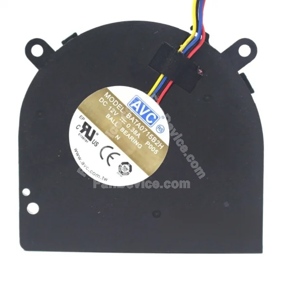 AVC BATA0715B2H 12V 0.38A 4 Wires Blower Cooling Fan