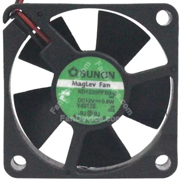 Sunon KD1235PFB3-8 12V 0.6W 2 Wires Axial Cooling Fan