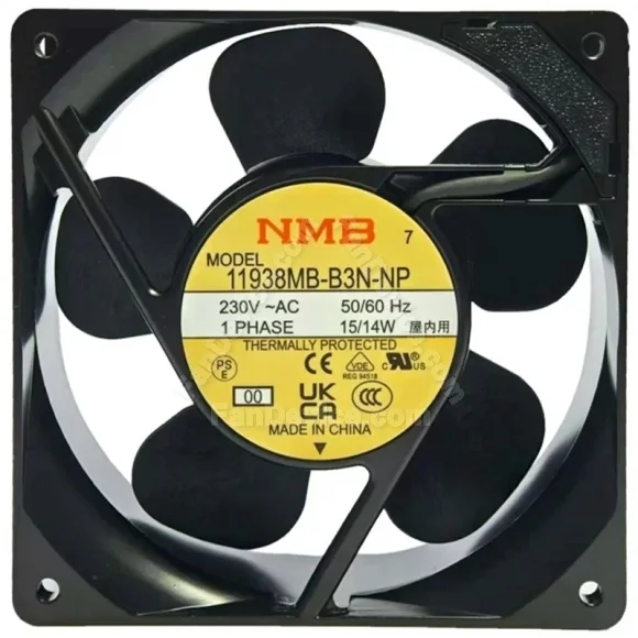 NMB 11938MB-B3N-NP 230V 15/14W 1 PHASE Thermally Protected Cooling Fan