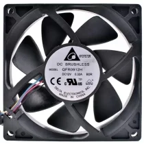 Delta QFR0912H 12V 0.32A DC Brushless 4 Wires PWM Axial Cooling Fan