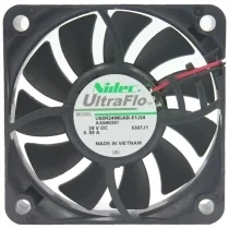 Nidec U60R24MGAB-51J24 DC 24V 0.09A 2 Wires Axial Cooling Fan