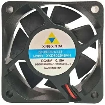 XING XIN DA XXD602548VH 48V 0.15A DC Brushless 2 Wires Cooling Fan
