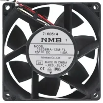 NMB 09238RA-12M-FL DC 12V 1.50A 3 Wires Axial Cooling Fan
