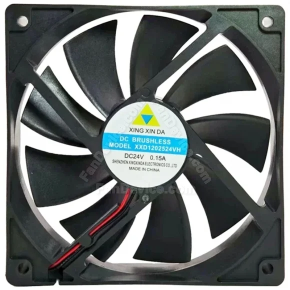 XING XIN DA XXD1202524VH 24V 0.15A DC Brushless 2 Wires Cooling Fan