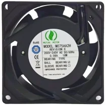MUTUAL MOTOR M075AA2H 200V-240V 0.08A 18W 2 Wires Ball Bearing Cooling Fan