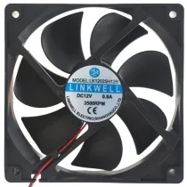 LINKWELL LK12025H12B 12V 0.8A 2 Wires 3800RPM Axial Cooling Fan