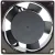 FONSONING FSY9225HA2BL 220-240V 0.07A 2 Wires Axial Cooling Fan