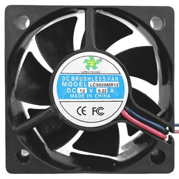 LONG CHANG LC5020MR12 12V 0.22A DC Brushless 2 Wires Axial Cooling Fan