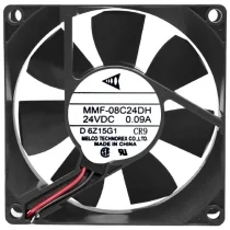 Mitsubishi MMF-08C24DH CR9 DC 24V 0.09A 2 Wires Axial Cooling Fan