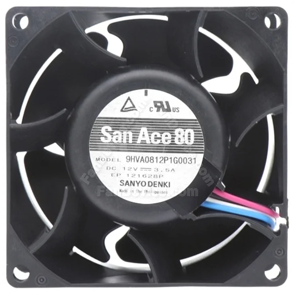 Sanyo 9HVA0812P1G0031 DC 12V 3.5A 4 Wires PWM Axial Cooling Fan