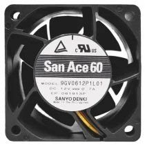 Sanyo 9GV0612P1L01 DC 12V 0.7A 3 Wires Axial Cooling Fan