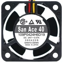 Sanyo 109P0424H6D19 DC 24V 0.07A 3 Wires Axial Cooling Fan