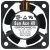 Sanyo 109P0424H6D19 DC 24V 0.07A 3 Wires Axial Cooling Fan