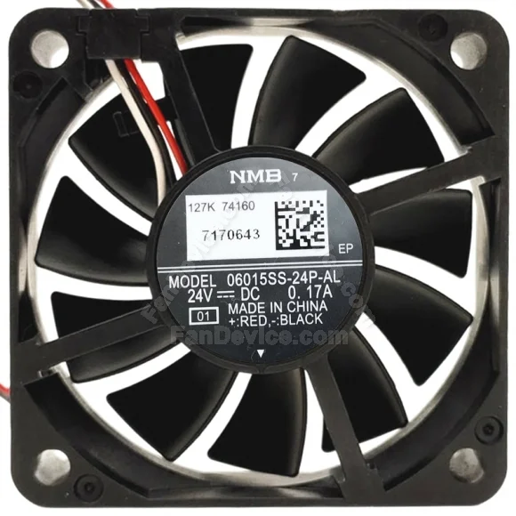 NMB 06015SS-24P-AL DC 24V 0.17A 3 Wires Axial Cooling Fan