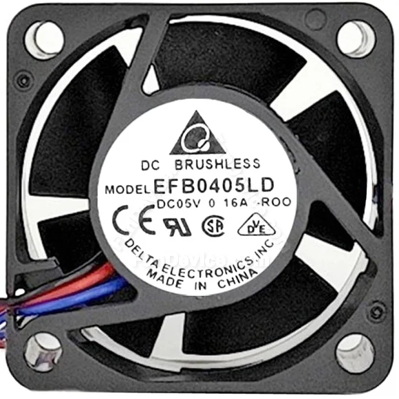 Delta EFB0405LD 5V 0.16A 3 Wires DC Brushless Axial Cooling Fan