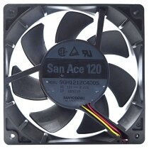 Sanyo Denki 9GH1212C4D05 DC 12V 0.21A 3 Wires Axial Cooling Fan