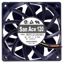 Sanyo Denki 9GV1212G401 DC 12V 0.90A 3 Wires Axial Cooling Fan