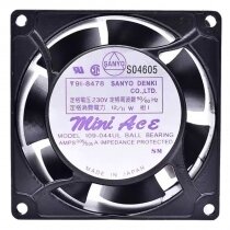 Sanyo Denki 109-044UL AC 230V 12/11W Ball Bearing Impedance Protected Cooling Fan