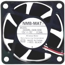 NMB-MAT 2406RL-04W-S59 12V 0.24A EB-S6 X6 W6 D290 84H 824H 825H Cooling Fan