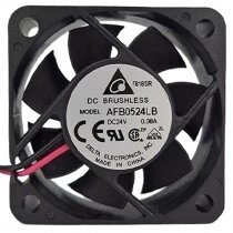Delta AFB0524LB DC 24V 0.08A 2 Wires Brushless Axial Cooling Fan
