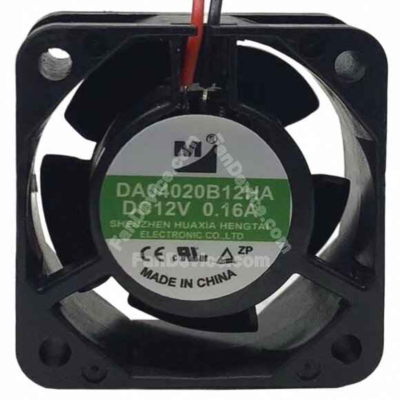 YM DA04020B12HA DC 12V 0.16A 2 Wires Axial Cooling Fan