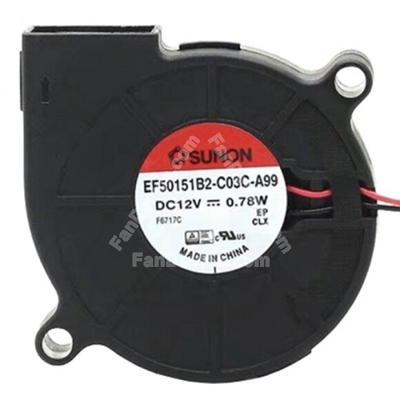 Sunon EF50151B2-C03C-A99 DC 12V 0.78W 2 Wires / 3 Wires Blower Cooling Fan