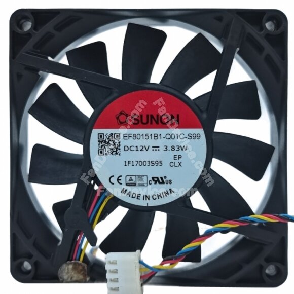 Sunon EF80151B1-Q01C-S99 DC 12V 3.83W 8015 Axial Cooling Fan