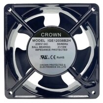 CROWN IGE12038B2H AC 230V 21/19W Ball Bearing Axial Cooling Fan