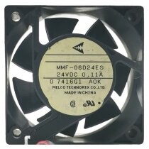 Mitsubishi MMF-06D24ES AOK DC 24V 0.11A 2 Wires Axial Cooling Fan